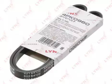 Ремень поликлиновой LYNXAUTO 4PK0960