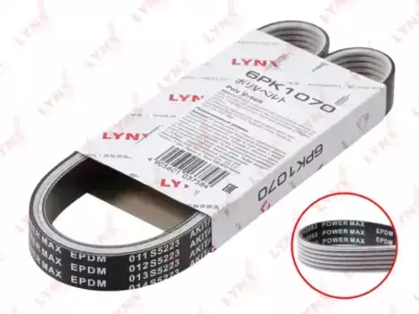 Ремень поликлиновой LYNXAUTO 6PK1070