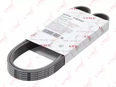 Ремень поликлиновой LYNXAUTO 6PK1250