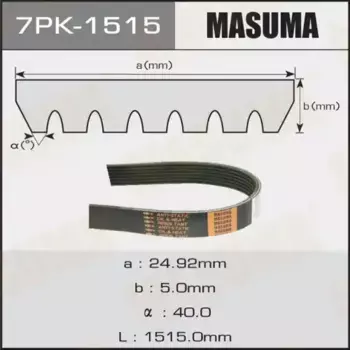 Ремень поликлиновой MASUMA 7PK-1515