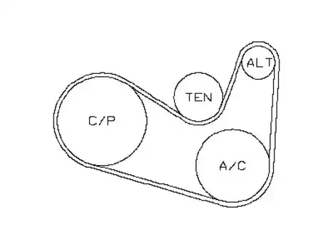 Ремень поликлиновой NISSAN 117201LA0B