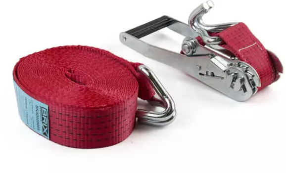 Стяжной ремень BRIX BRX0020005 10 т стальные крюки 8 м