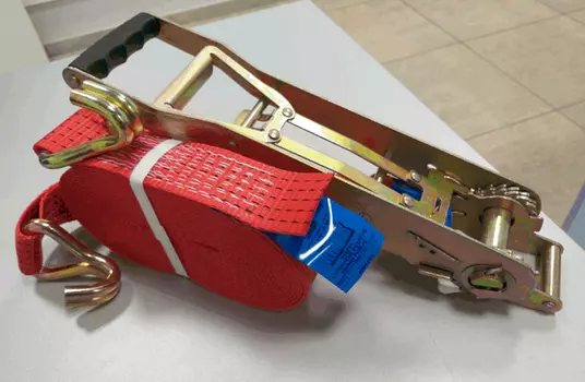 Стяжной ремень CAREX 140007RX 10 т стальные крюки 10 м