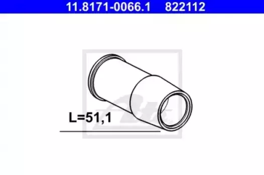 ремк-т направл. суппорта! втулка\ BMW E60/E63/E64/E65/E66/E84/E89 all 03> 11.8171-0066.1 ATE