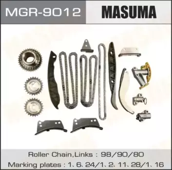 ремкомплект ГРМ! цепной\ Hyundai H-1/Porter 2 02-06, KIA Sorento D4CB 2.5CRDI 16V 01-06 MGR-9012 MASUMA