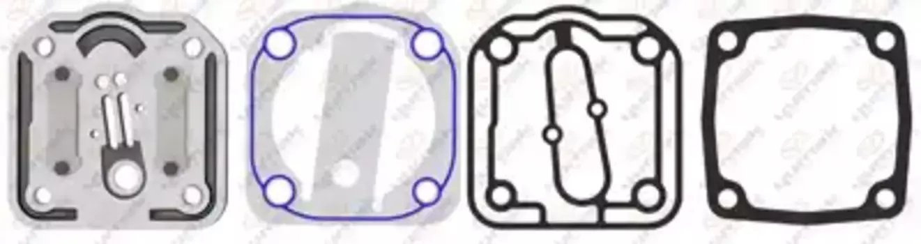 ремкомплект компрессора! (мк) плита с пласт. клапаном, 2 прокладки\ MB Actros OM501LA RK.01.119 YUMAK