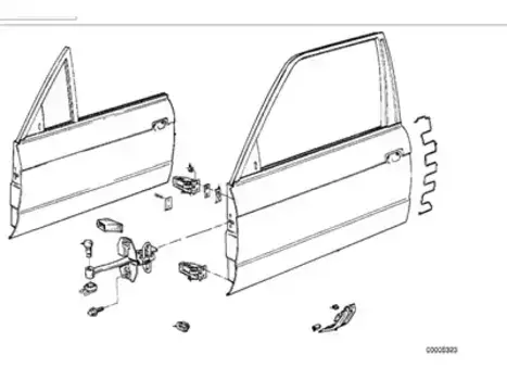ремкомплект петли двери!\ BMW E30/E32/E34 41 51 1 922 737