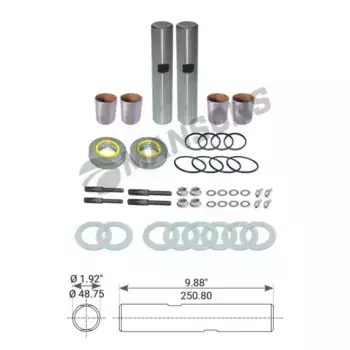 ремкомплект шкворней! с м/керамическими втулками, на ось Meritor\ FRL FLA 580.026 MANSONS