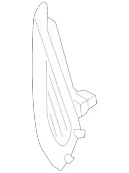 Решетка бампера MAZDA KA0J50C11A