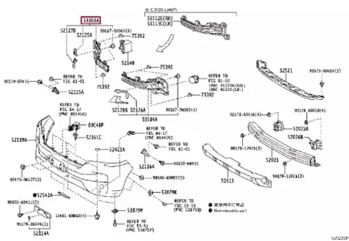 Решетка радиатора TOYOTA / LEXUS 5310360020