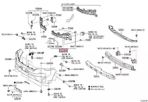 Решетка радиатора TOYOTA / LEXUS 5310460020