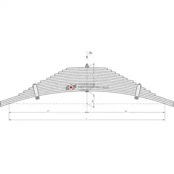 Рессора подвески ЧУСОВСКАЯ РЕССОРА 64229-2912012