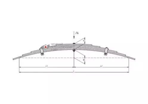 Рессора подвески ЧУСОВСКАЯ РЕССОРА 900906MZ-2913012