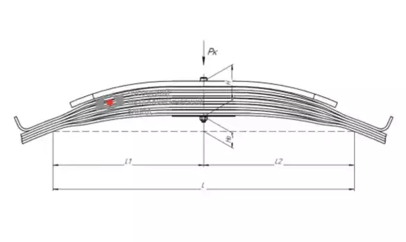 Рессора подвески ЧУСОВСКАЯ РЕССОРА 901606MZ-2912012