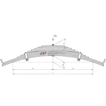 Рессора подвески ЧУСОВСКАЯ РЕССОРА 97581-2912012