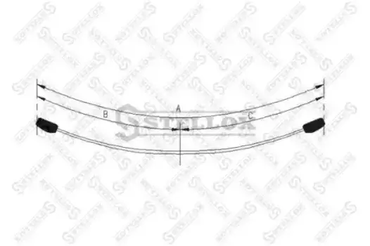 Рессора подвески STELLOX 12-00069-SX