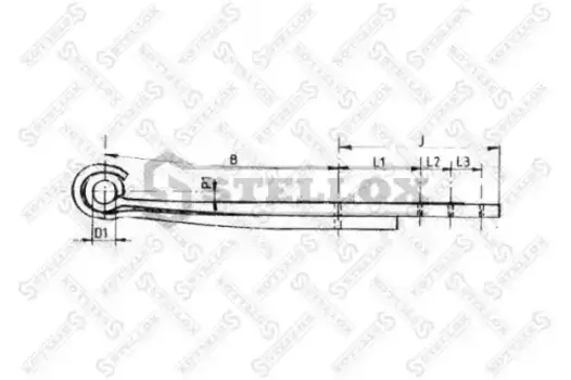 Рессора подвески STELLOX 84-55608-SX