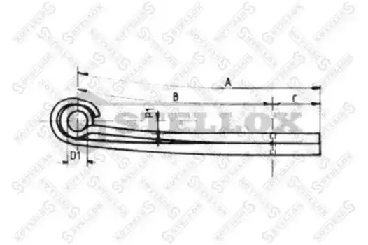 Рессора подвески STELLOX 84-55620-SX