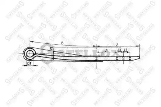 Рессора подвески STELLOX 84-55626-SX