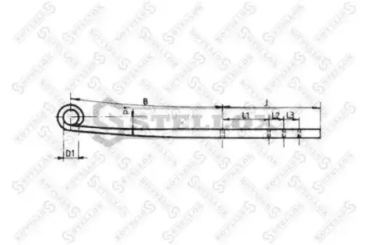 Рессора подвески STELLOX 84-55635-SX