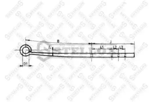 Рессора подвески STELLOX 84-55685-SX