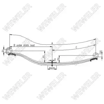 Рессора подвески WEWELER F022T473ZA75