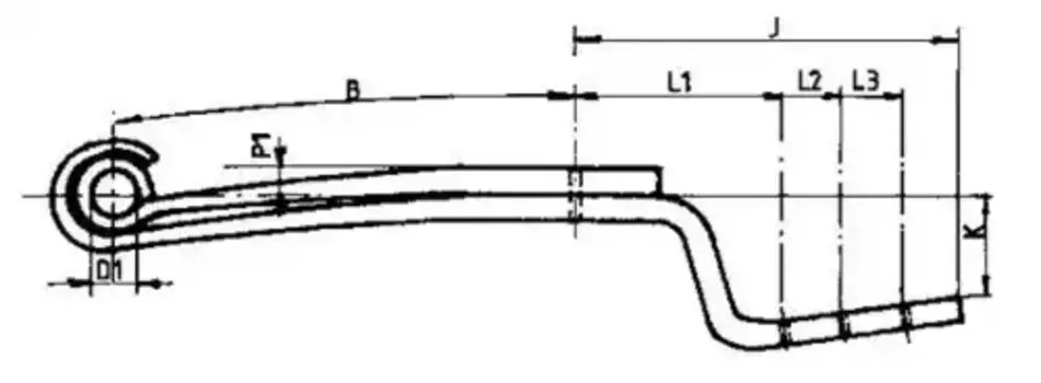 Рессора подвески WEWELER F188Z041ZA75