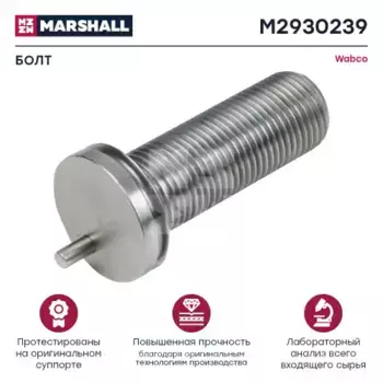 РЕЗЬБОВОЙ БОЛТ ВАБКО МАХХ 22 Т (М2930239) M2930239 MARSHALL