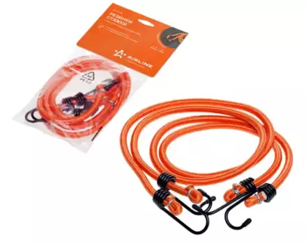 Резинка багажная AIRLINE AS-R-02 металлические крючки 0.8 м