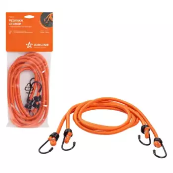Резинка багажная AIRLINE AS-R-07 металлические крючки 1.2 м