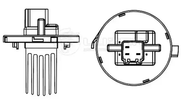 Резистор вентилятора печки LUZAR LFR 2517