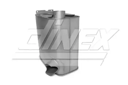 резонатор(бочка) глушителя !E-line ЕВРО 1 прямоугольный \MAN TGA 18/26/33. D2866/2876