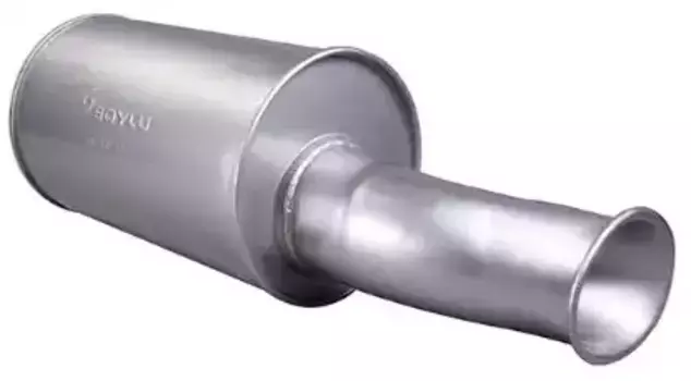 резонатор(бочка) глушителя !кругл. с выхлопной трубой \Volvo N/FL/FM/FH 10/12/16 48186 SOYLU