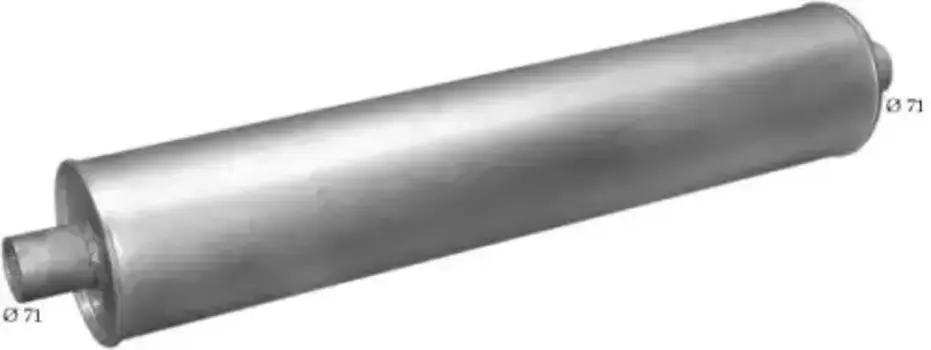 резонатор глушителя!\ Omn MB 380-383/385/615/617/619/668/669/670/673 6916 POLMOSTROW