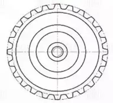 Ролик ГРМ для а/м Fiat Ducato (02-)/(06-) 2.3JTD (опор.) (CM 6201) TRIALLI