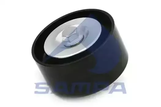 ролик натяжителя ремня! D78 W38\ VOLVO FE/DE, RVI Premium Dxi 7 035.077 SAMPA