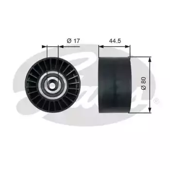 ролик натяжителя ремня! D=80 H=44 \ MB 1019/1219/1222/1419/1619/1919 T36509 GATES