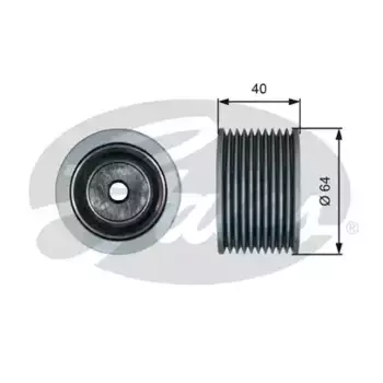 ролик натяжителя ремня! направл.шкив\ Volvo,RVI C/R/T T36632 GATES