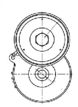 ролик натяжной! c мех-ом натяж.\ GAZ-3308/3309, ЛИАЗ, ПАЗ с дв. ЯМЗ-534/537 CMS 3044 TRIALLI