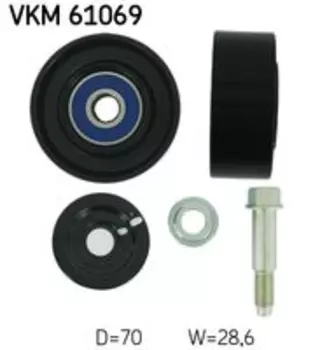 ролик натяжной !комплект\ Toyota Land Cruiser Prado 120 Grj12#/Kdj12#/Rzj12# 02-09 VKM61069 SKF