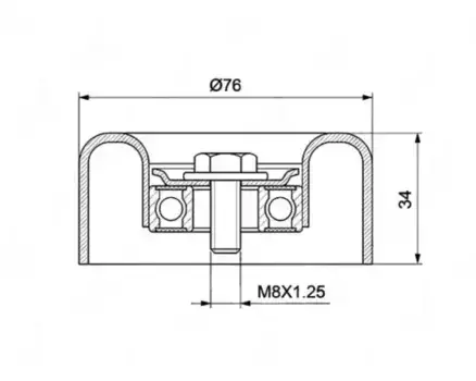 ролик натяжной НО! \ Nissan Pathfinder 4.0 05> GTA0430 GMB