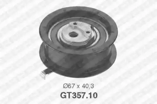 ролик натяжной ремня ГРМ!\ Audi 80/A4/A6, VW Golf 1.9TDi 91> GT357.10 SNR