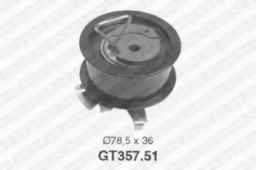 ролик натяжной ремня ГРМ!\ Audi A2/A3/A4, VW Bora/Golf 1.4-2.0TDi 00> GT357.51 SNR