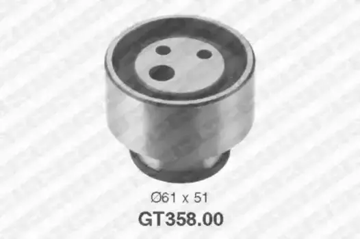 ролик натяжной ремня ГРМ!\ Fiat Uno/Punto/Palio 1.4TD/1.7D/TD 83> GT358.00 SNR