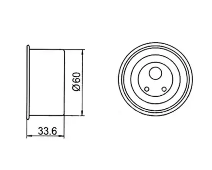 ролик натяжной ремня ГРМ!\ Hyundai Sonata 1.8/2.0 SOHC 94-98 GT10060 GMB