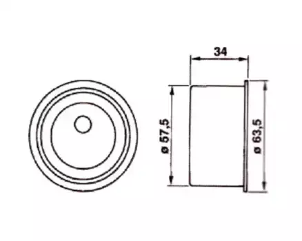 ролик натяжной ремня ГРМ!\ Mitsubishi Carisma/Colt/Pajero, Volvo S40 1.8 92> GT50550 GMB