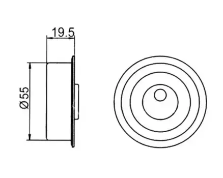 ролик натяжной ремня ГРМ!\ Mitsubishi Galant 1.6-2.4/2.0D 88> GT10070 GMB
