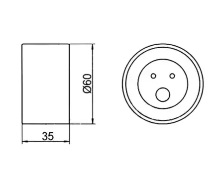 ролик натяжной ремня ГРМ!\ Mitsubishi Galant/Pajero/Montero 2.5/3.0 91> GT10100 GMB