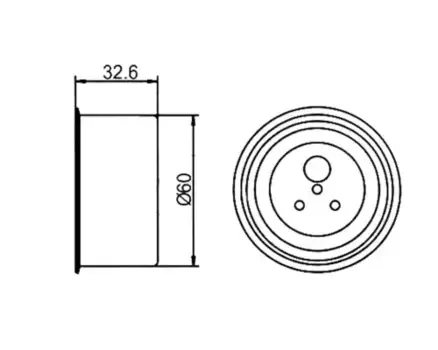 ролик натяжной ремня ГРМ!\ Mitsubishi Galant/Space Wagon 2.0/2.4 92> GT80800 GMB