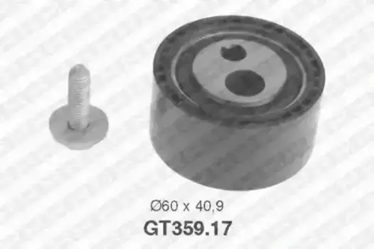 ролик натяжной ремня ГРМ!\ Peugeot 206-807, Fiat Ducato 1.9D-2.2HDi 98> GT359.17 SNR